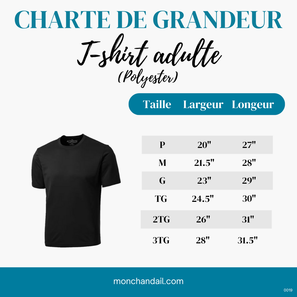 T-shirt pour adulte - Équipe Grizzly