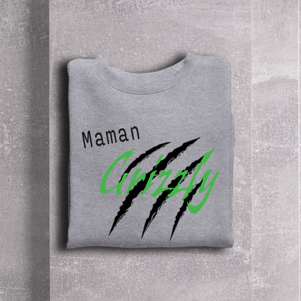 Crewneck adulte - Maman Grizzly