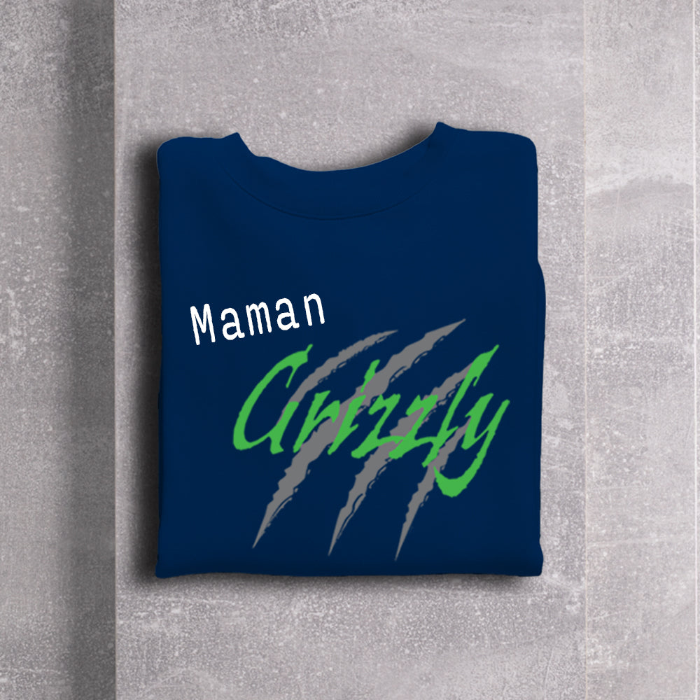 Crewneck adulte - Maman Grizzly