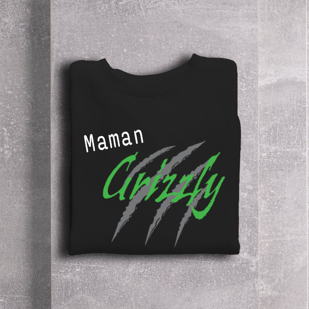 Crewneck adulte - Maman Grizzly