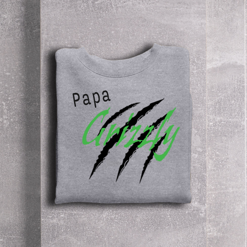 Crewneck adulte - Papa Grizzly