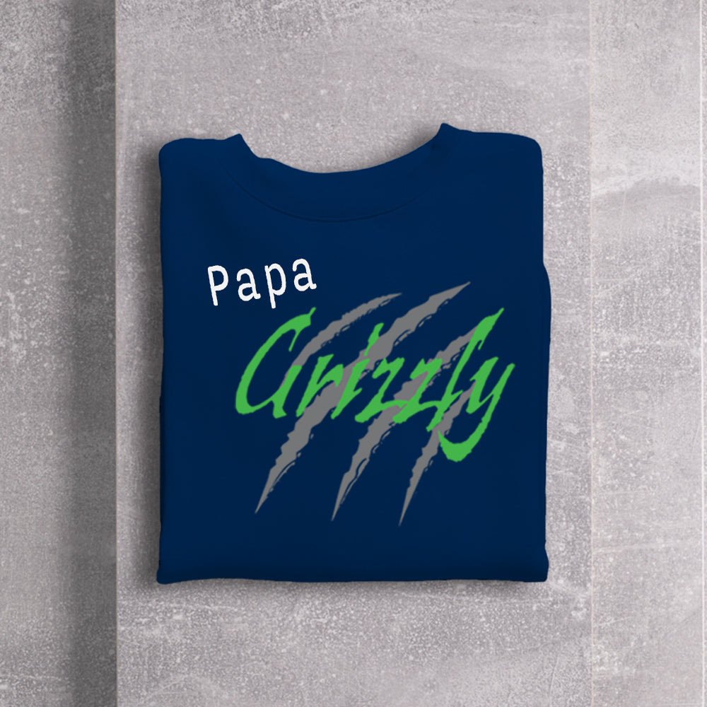 Crewneck adulte - Papa Grizzly