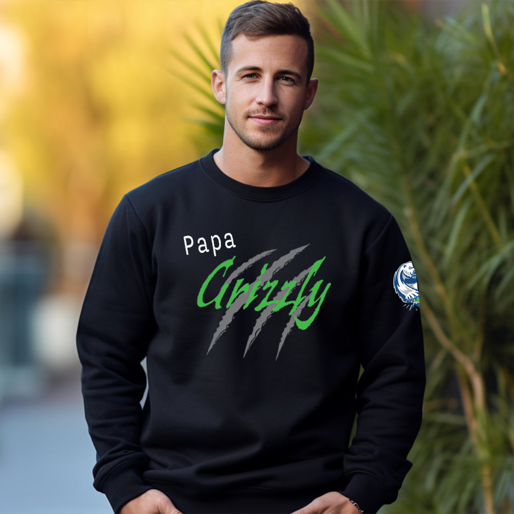 Crewneck adulte - Papa Grizzly