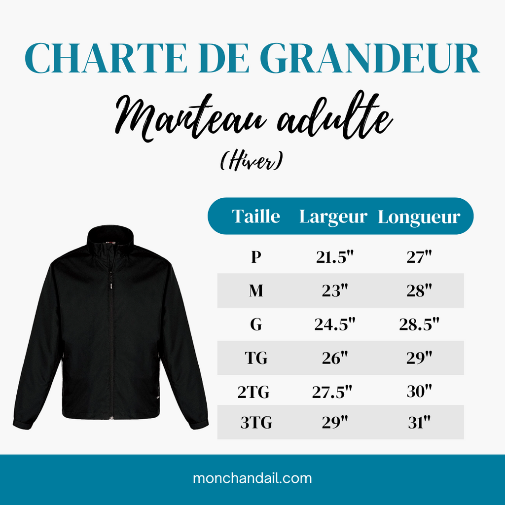 Manteau d'hiver pour adulte - Grizzly