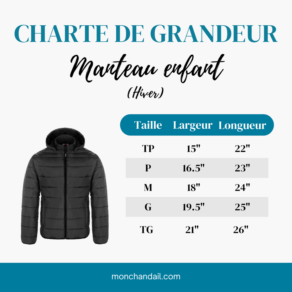 Manteau d'hiver pour enfant - Grizzly