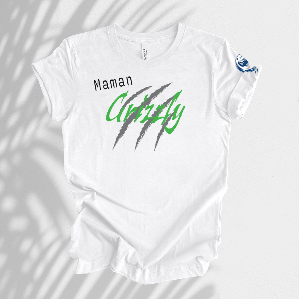 T-shirt adulte - Maman Grizzly