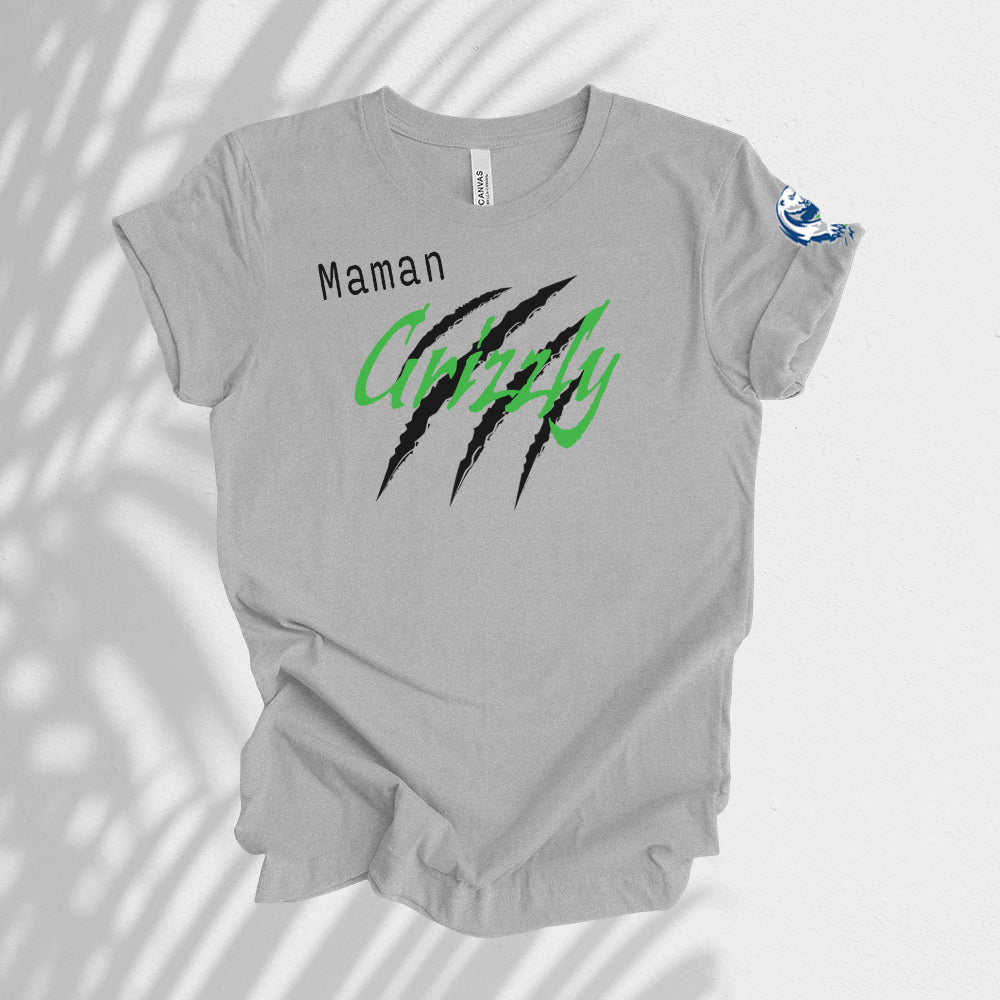 T-shirt adulte - Maman Grizzly