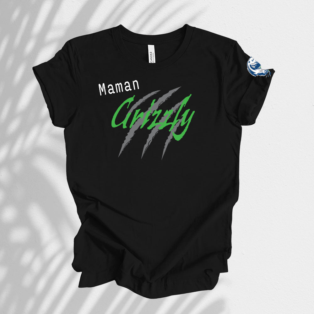 T-shirt adulte - Maman Grizzly