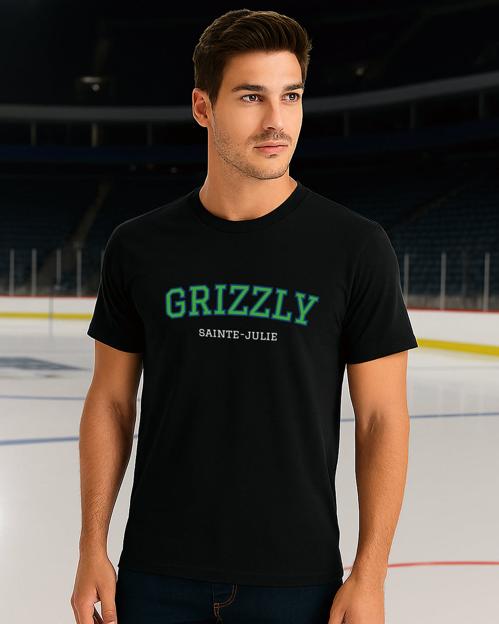 T-shirt pour adulte  - Grizzly Sainte-Julie