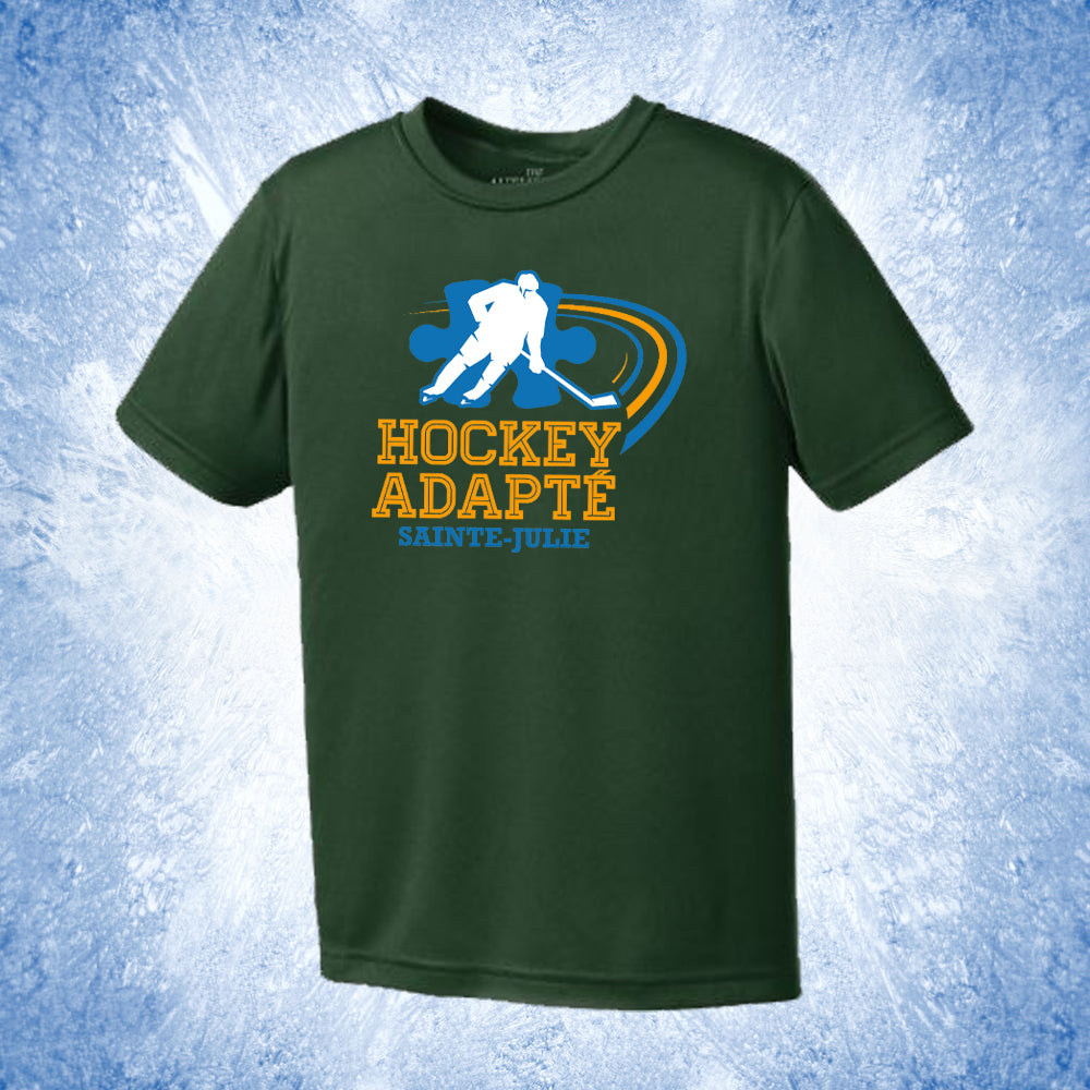 Chandail à manches courtes pour enfant - Hockey adapté