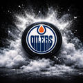 Rondelle souvenir Oilers d'Edmonton