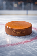 Rondelle de hockey orange
